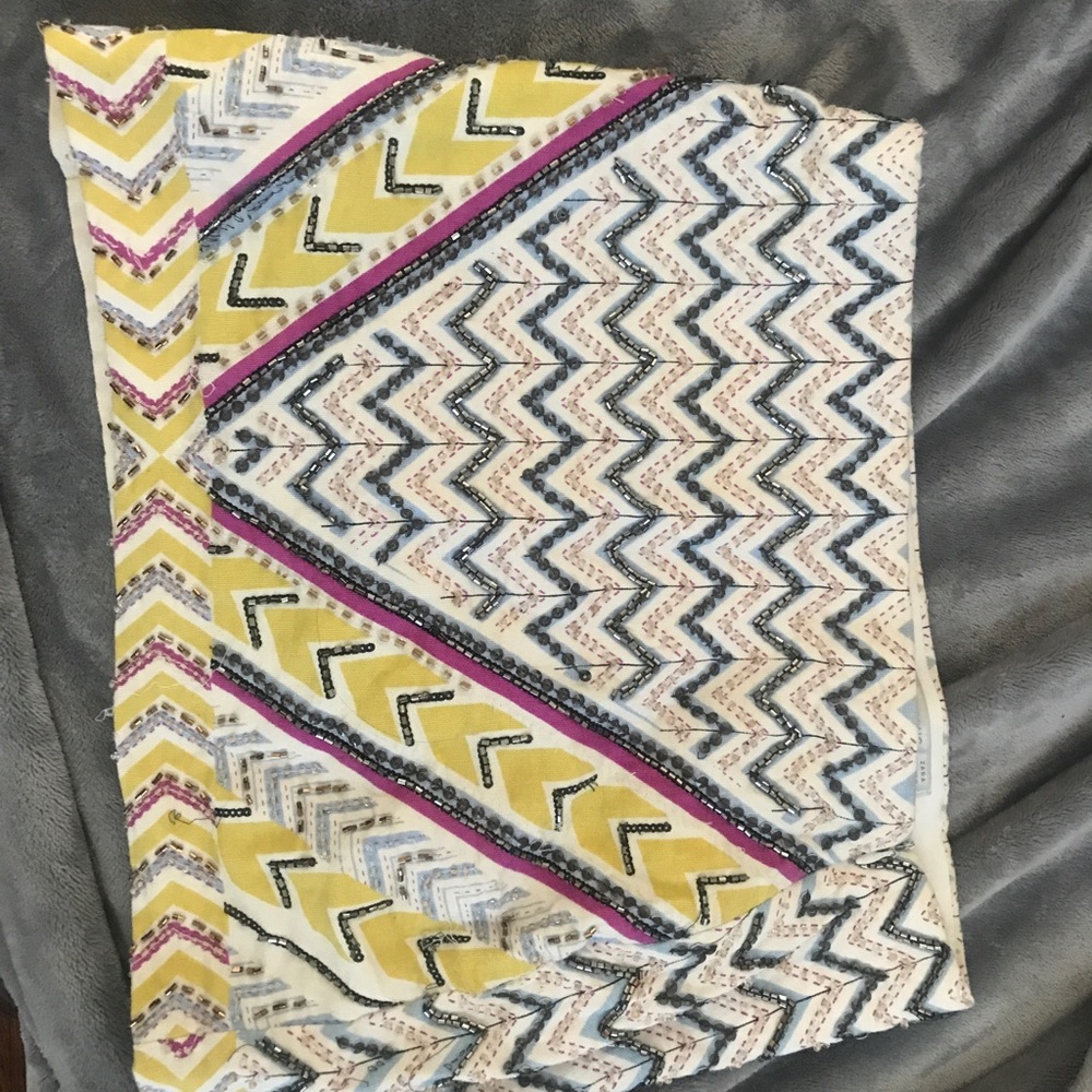 Beaded mini skirt